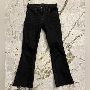 ZARA kick flare black jean